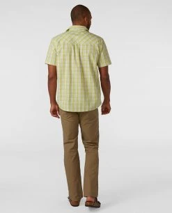 Stio Men's Curtis Camp Shirt SS -Deals STIO Store M Curtis Camp Shirt SS Forage Green Plaid 4