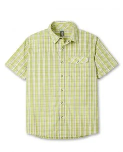 Stio Men's Curtis Camp Shirt SS -Deals STIO Store M Curtis Camp Shirt SS Forrage Green Plaid
