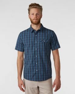 Stio Men's Curtis Camp Shirt SS -Deals STIO Store M Curtis Camp Shirt SS Mountain Shadow Plaid 1