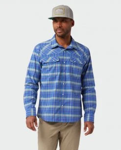 Stio Men's Eddy Shirt LS 38 Stio Men's Eddy Shirt LS -Deals STIO Store M Eddy Shirt LS Skyline Plaid 3 Top