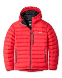 Stio Men's Hometown Down Hooded Jacket -Deals STIO Store M Hometown Down Hooded Jacket Risk Red