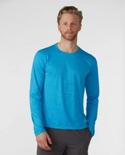 Stio Men's Icefloe Tech Tee LS -Deals STIO Store M Icefloe Tech Tee LS Rapid Blue 1