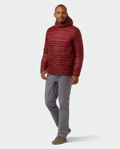 Stio Men's Pinion Down Hooded Jacket -Deals STIO Store M Pinion Down Hooded Jacket Roasted Beet 6