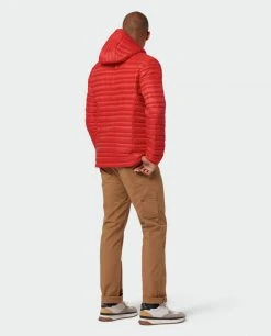 Stio Men's Pinion Down Hooded Jacket -Deals STIO Store M Pinion Hooded Down Jacket Risk Red 2 Full