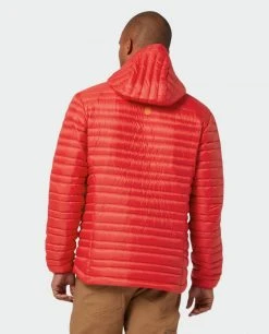 Stio Men's Pinion Down Hooded Jacket -Deals STIO Store M Pinion Hooded Down Jacket Risk Red 4 Top