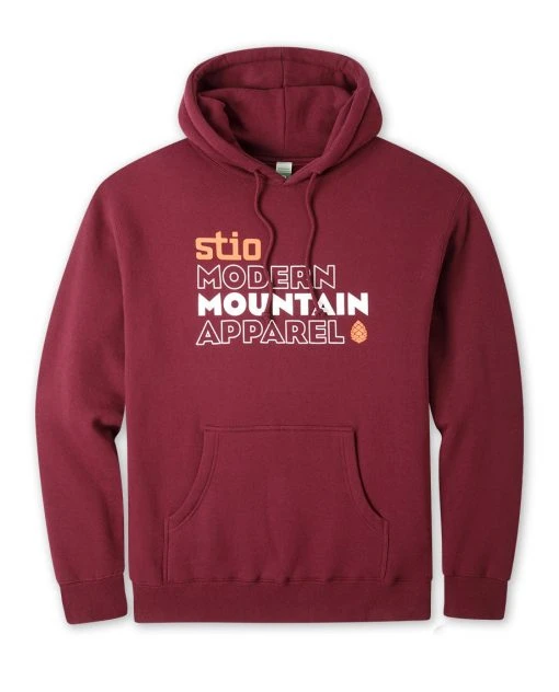 Men's Stio Stacked Hoodie -Deals STIO Store M Private Label Stio Stacked Hoodie Maroon