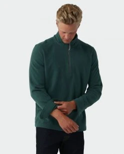 Stio Men's Turpin Fleece Half Zip -Deals STIO Store M Turpin Fleece Half Zip Treeline Green Heather 2