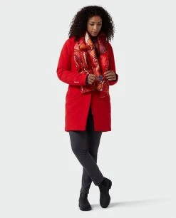 Stio Unisex Hometown Down Scarf -Deals STIO Store U Hometown Down Scarf Risk Red Marble Print 2