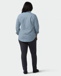 Stio Women's Ashton Chambray Shirt -Deals STIO Store W Ashton Chambray Shirt Light Chambray Alt 5