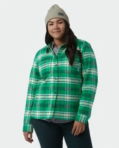Stio Women's Buckhorn Insulated Snap Shirt -Deals STIO Store W Buckhorn Insulated Snap Shirt Herbage Plaid Alt 1