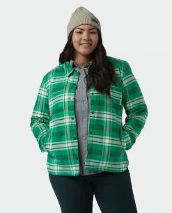 Stio Women's Buckhorn Insulated Snap Shirt -Deals STIO Store W Buckhorn Insulated Snap Shirt Herbage Plaid Alt 2