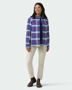 Stio Women's Buckhorn Insulated Snap Shirt -Deals STIO Store W Buckhorn Insulated Snap Shirt Mulberry Plaid 4