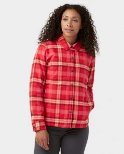 Stio Women's Buckhorn Insulated Snap Shirt -Deals STIO Store W Buckhorn Insulated Snap Shirt Risk Red Plaid 1