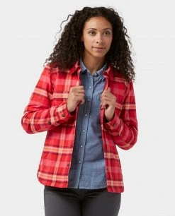 Stio Women's Buckhorn Insulated Snap Shirt -Deals STIO Store W Buckhorn Insulated Snap Shirt Risk Red Plaid 2