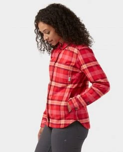 Stio Women's Buckhorn Insulated Snap Shirt -Deals STIO Store W Buckhorn Insulated Snap Shirt Risk Red Plaid 3