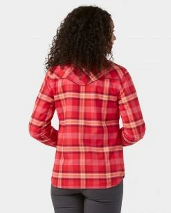 Stio Women's Buckhorn Insulated Snap Shirt -Deals STIO Store W Buckhorn Insulated Snap Shirt Risk Red Plaid 4