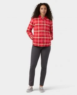 Stio Women's Buckhorn Insulated Snap Shirt -Deals STIO Store W Buckhorn Insulated Snap Shirt Risk Red Plaid 5