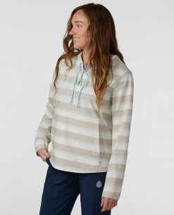 Stio Women's CFS Sun Hoodie -Deals STIO Store W CFS Sun Hoodie Pebble Stripe 1