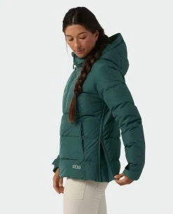 Stio Women's Colter INFINIUM™ Down Jacket -Deals STIO Store W Colter Infinium Down Jacket Treeline Green 2