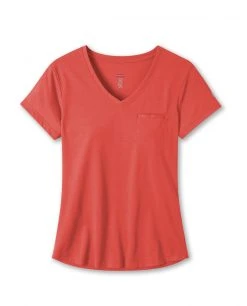 Stio Women's Divide V-Neck SS -Deals STIO Store W Divide Tech V Neck Pressed Petal
