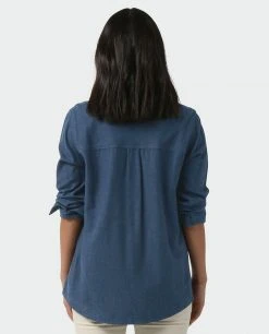 Stio Women's Dovetail Lightweight Flannel Shirt -Deals STIO Store W Dovetail Lightweight Flannel Shirt Mountain Shadow Heather 3