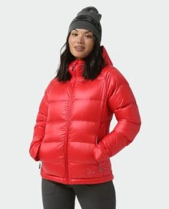 Stio Women's Hometown Down Hooded Jacket 73 Stio Women's Hometown Down Hooded Jacket -Deals STIO Store W Hometown Down Hooded Jacket Risk Red 1