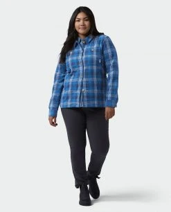 Stio Women's Hutkeeper Flannel Shirt -Deals STIO Store W Hutkeeper Flannel Shirt Mountain Shadow Plaid Alt 6