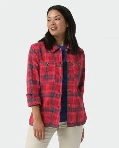 Stio Women's Hutkeeper Flannel Shirt -Deals STIO Store W Hutkeeper Flannel Shirt Pink Elation Plaid 1
