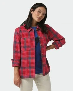 Stio Women's Hutkeeper Flannel Shirt -Deals STIO Store W Hutkeeper Flannel Shirt Pink Elation Plaid 2