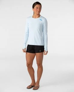 Stio Women's Hylas Crew LS -Deals STIO Store W Hylas Crew LS Misty Cloud 3