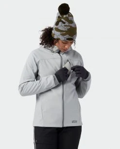 Stio Women's Millibar WINDSTOPPER® Hooded Jacket -Deals STIO Store W Millibar Windstopper Hooded Jacket Quiet Gray 9