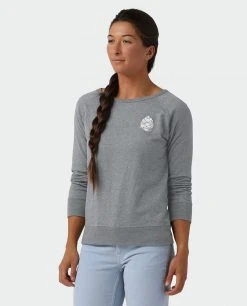 Stio Women's Pinecone Ripple Crewneck -Deals STIO Store W Pinecone Ripple Crewneck Charcoal Heather 1