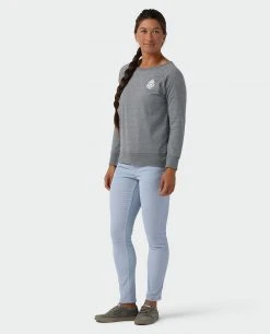 Stio Women's Pinecone Ripple Crewneck -Deals STIO Store W Pinecone Ripple Crewneck Charcoal Heather 3
