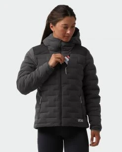 Stio Women's Skillet Stretch Down Hooded Jacket -Deals STIO Store W Skillet Stretch Down Hooded Jacket Boundary Black 2