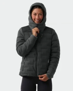 Stio Women's Skillet Stretch Down Hooded Jacket -Deals STIO Store W Skillet Stretch Down Hooded Jacket Boundary Black 3