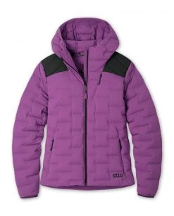 Stio Women's Skillet Stretch Down Hooded Jacket -Deals STIO Store W Skillet Stretch Down Hooded Jacket Dark Amethyst