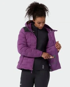 Stio Women's Skillet Stretch Down Hooded Jacket -Deals STIO Store W Skillet Stretch Down Hooded Jacket Dark Amethyst 5