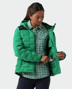 Stio Women's Skillet Stretch Down Hooded Jacket -Deals STIO Store W Skillet Stretch Down Hooded Jacket Greenery 2