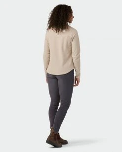 Stio Women's Thermop Fleece Snap Shirt -Deals STIO Store W Thermop Fleece Snap Shirt Pebble 5