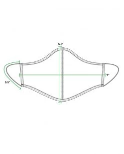 Stio Face Covering - 3 Pack -Deals STIO Store face mask PDP dimensions 3